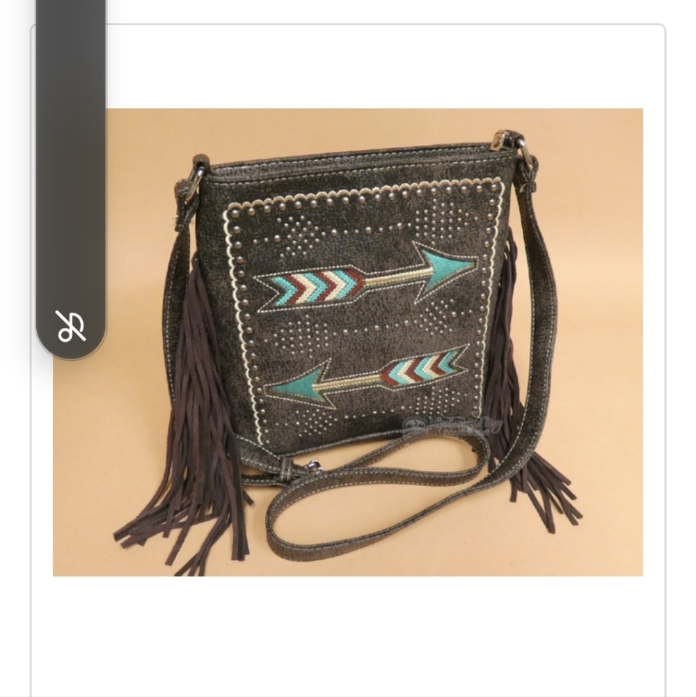 Western Concealed Carry Messenger Purse -Arrow By P&G